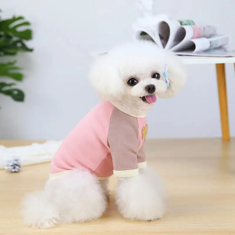 Hondenkleding Spring Small T-shirt Puppy Kleding Cat Pet kleding T-shirt voor outfit T-shirt Maltese poedelkostuum