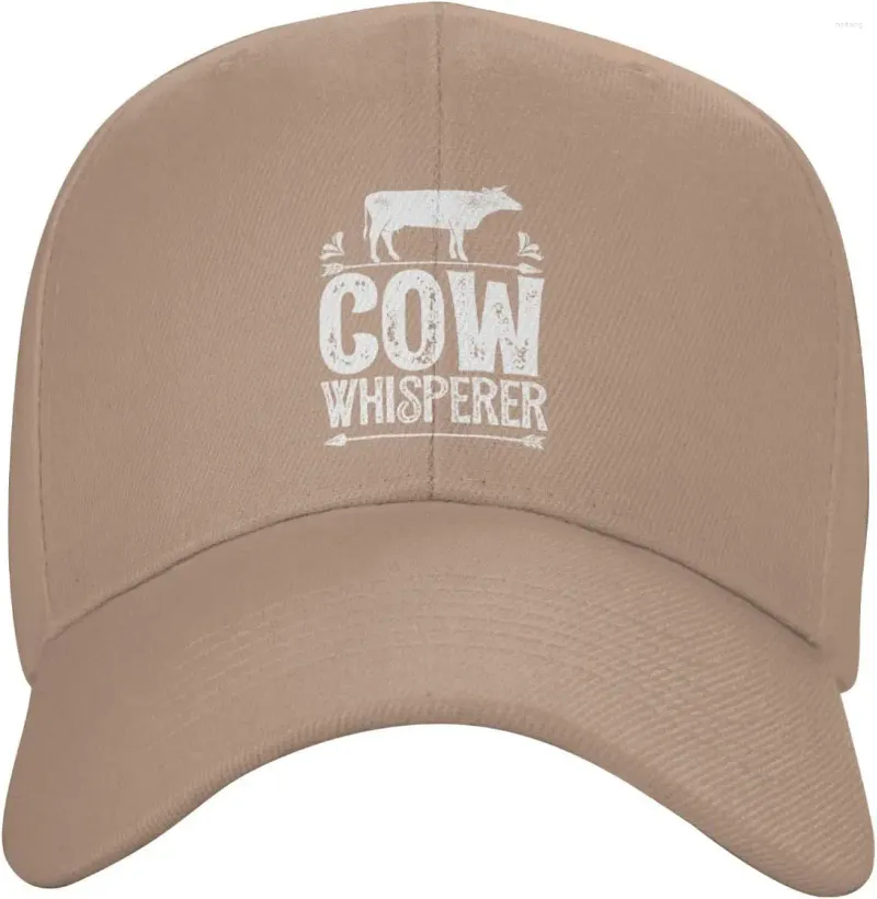 Ball Caps Cow Whisperer Hat Low Profile Dad Hats Funny Curved Brim Trucker Baseball Cap