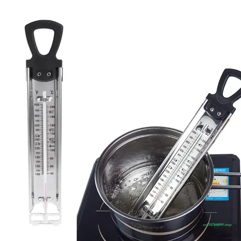 Candy Thermometer with Hanging Hook & Pot Clip for Jams Sugar Candy Liquid