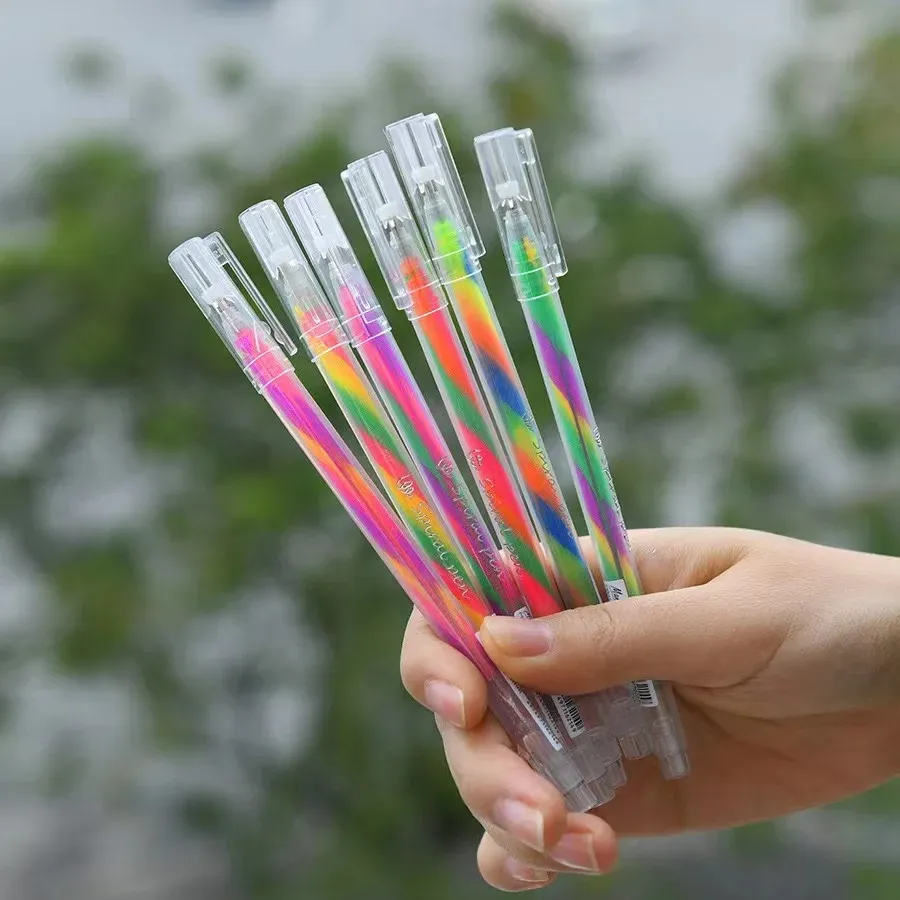 Kawaii colored Penns Set multi-couleurs gel stylos bricolage marker vintage liner à balle stylo school bureau de papeterie.