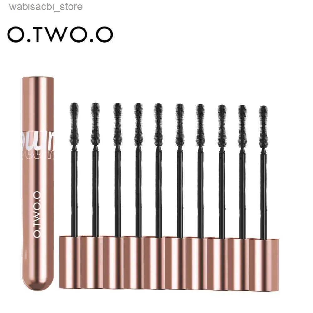 MASCARA O.TWO.O 10PC 4Dファイバーマスカラエクストラボリュームカーリングまつまつげ延長延長防水マスカラL49