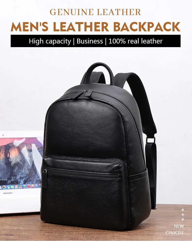 100% Genuine Leather Men Backpacks Natural Skin... From Annides, $84.48 |  DHgate.Com