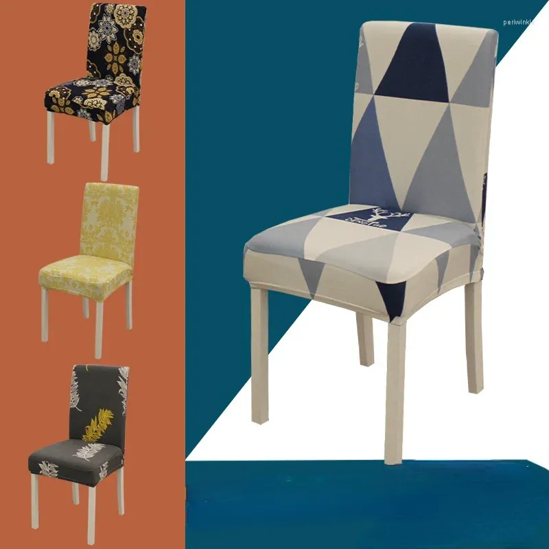 Couvre-chaise Couvre de style européen Couverture extensible en soie lavable détachable adaptée à la maison de cuisine à domicile