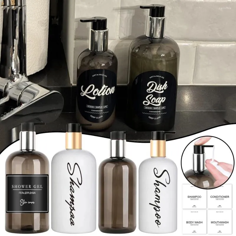 Vloeibare zeep dispenser lotion fles reiflllable voor badkamer en keukenhanden shampoo conditioner onderbotteling huisdecoratie