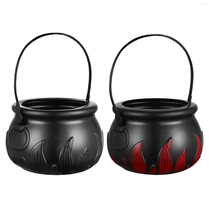 Plates Witch Jar Halloween Handheld Candy Container Portable Bucket Pot Party Sweets Bulk Serving Dishes Sets