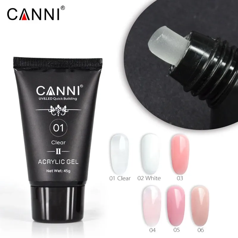 Gel canni poly nagels uv gel nail art manicure acryl uv led sculptuur gel uitstrekkende natuurlijke camouflagekleurverlenggel