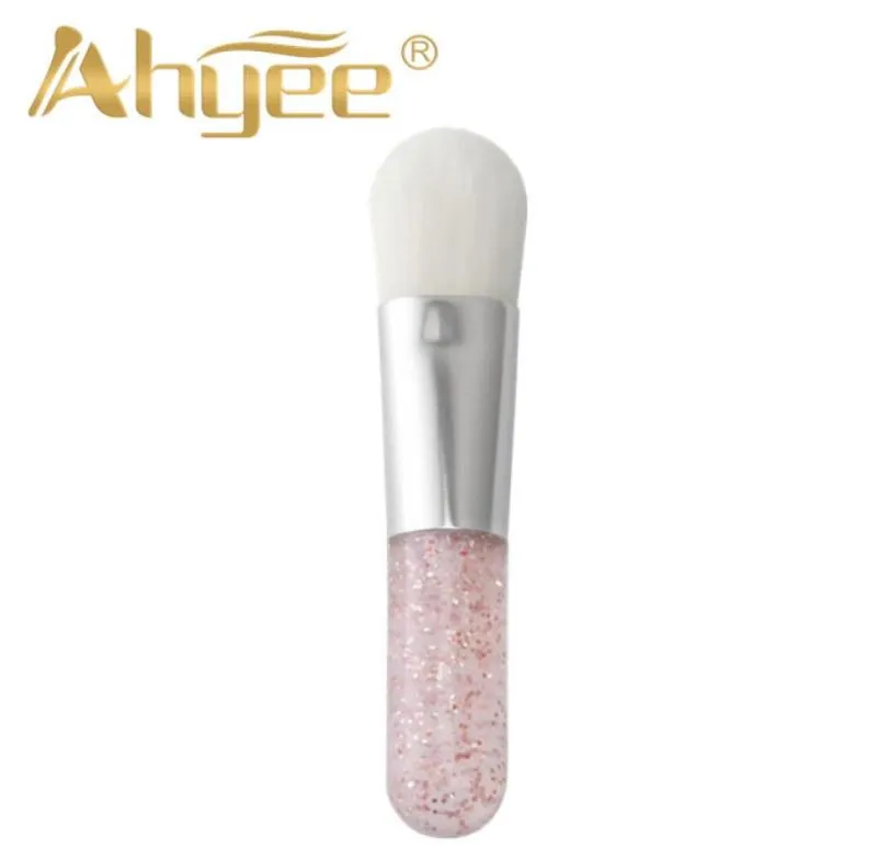 Brosse de fond de teint portable minimum mondial Brosse de maquillage rose avec cheveux synthétiques Hands Plastique Poiglet Beauté Essential Cosmetis Tools1249485