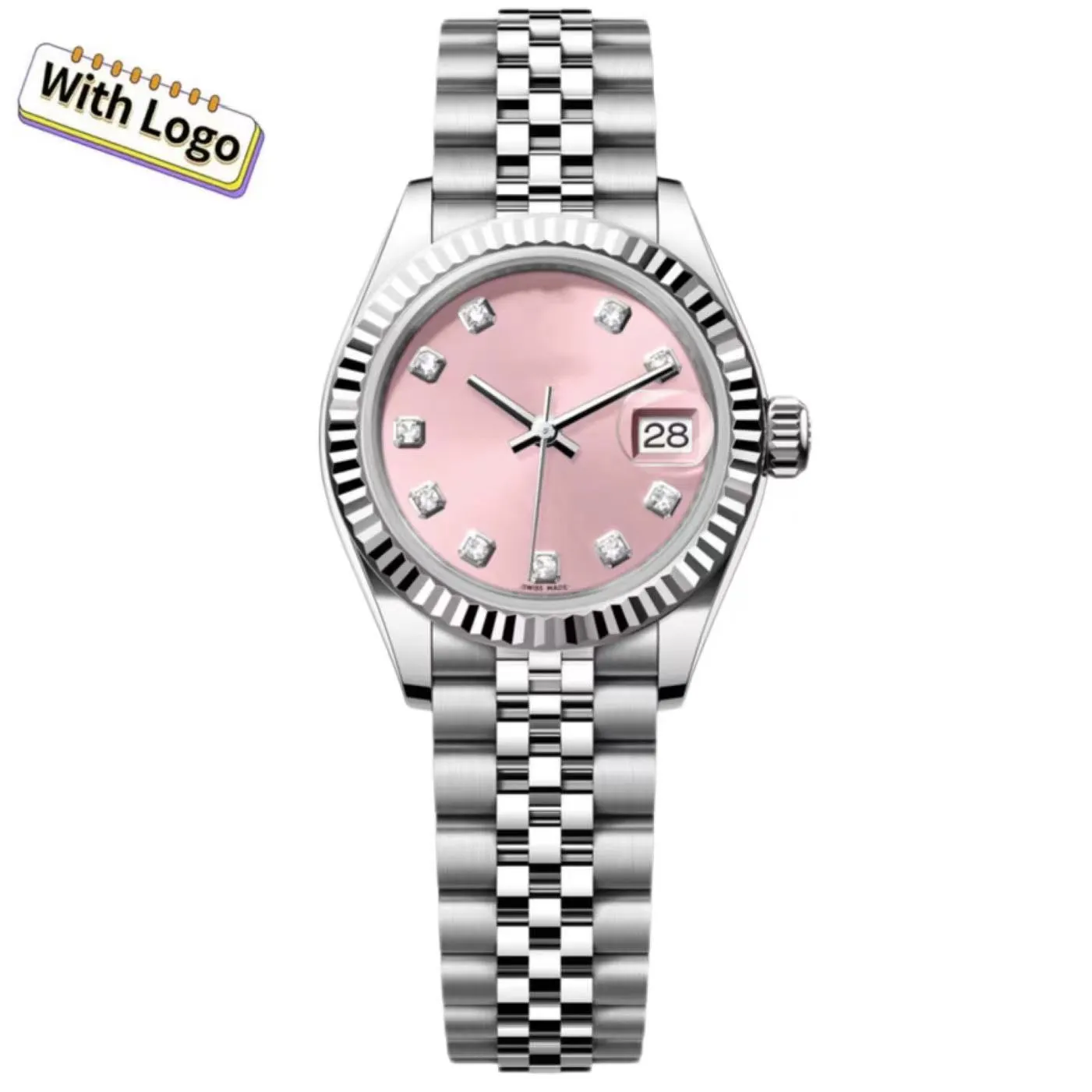 Dames Kijk 31 mm automatisch mechanisch horloges vrouwen datenjust roestvrijstalen riem diamant polshorloge waterdicht ontwerp montre de luxe polshorloges cadeau