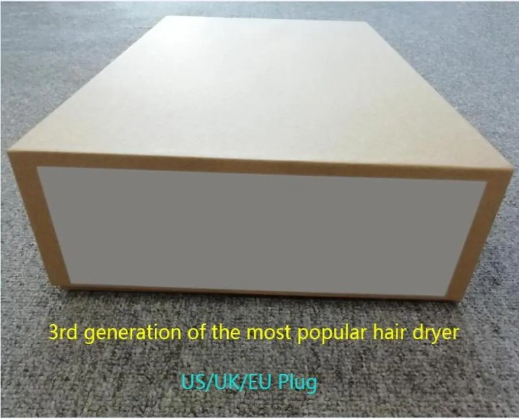 2021 Generación 3 Sin ventilador Secador de cabello de aspiración Herramientas Professional Salon Bload Super Speed Usukeu Plug7329965