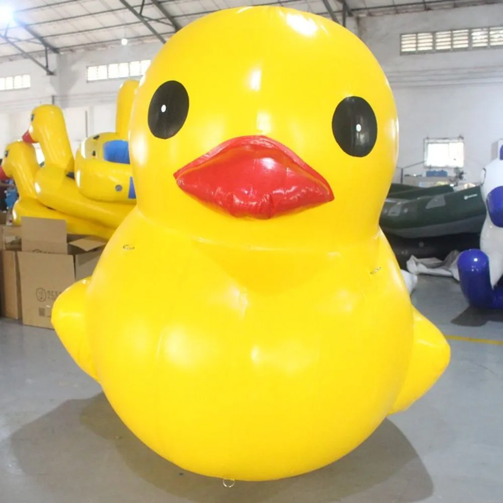 Adorável Amarelo Inflável Bóia Gigante Gigante Inflável Pvc Patos de borracha para publicidade exibindo001