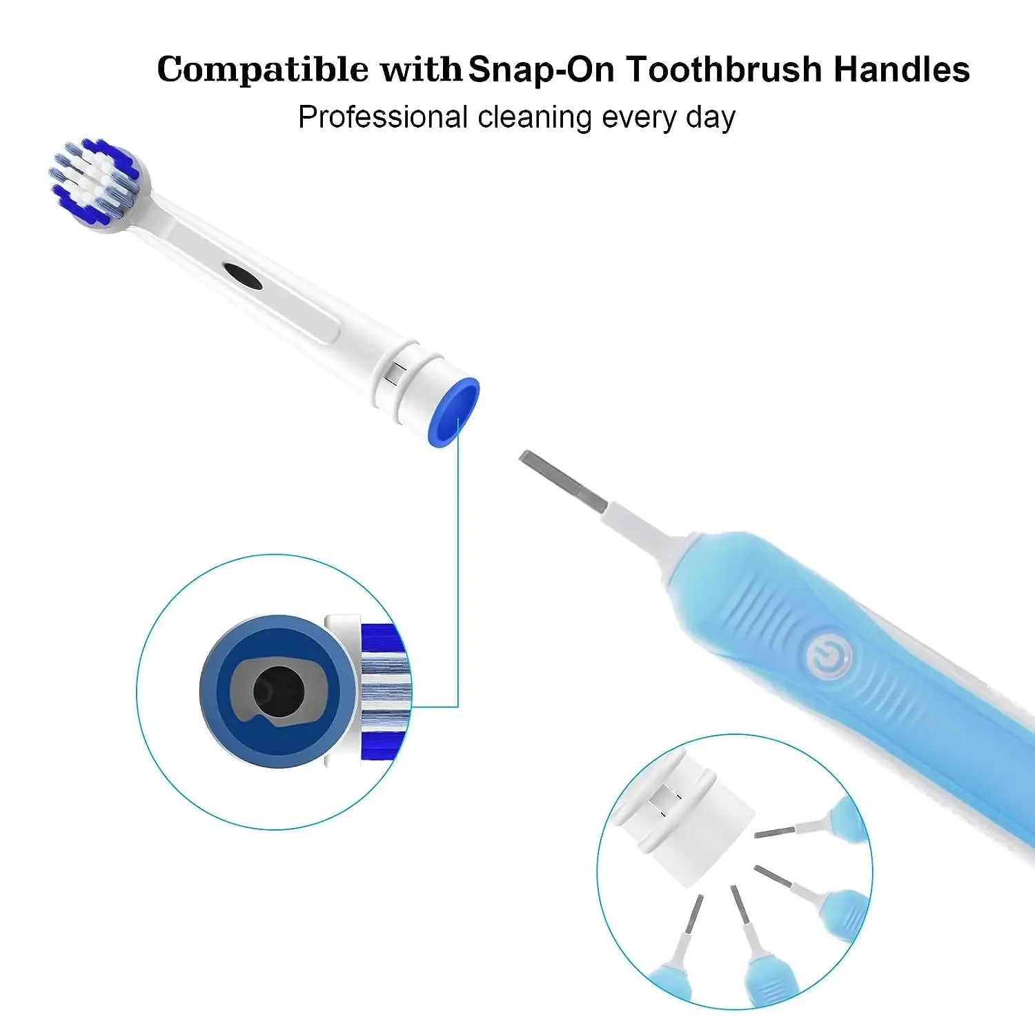 4/8/12/16xProfessional Electric Zahnbürstenköpfe empfindliche saubere Bürstenköpfe für Oral-B 7000/Pro 1000/9600/500/3000/8000