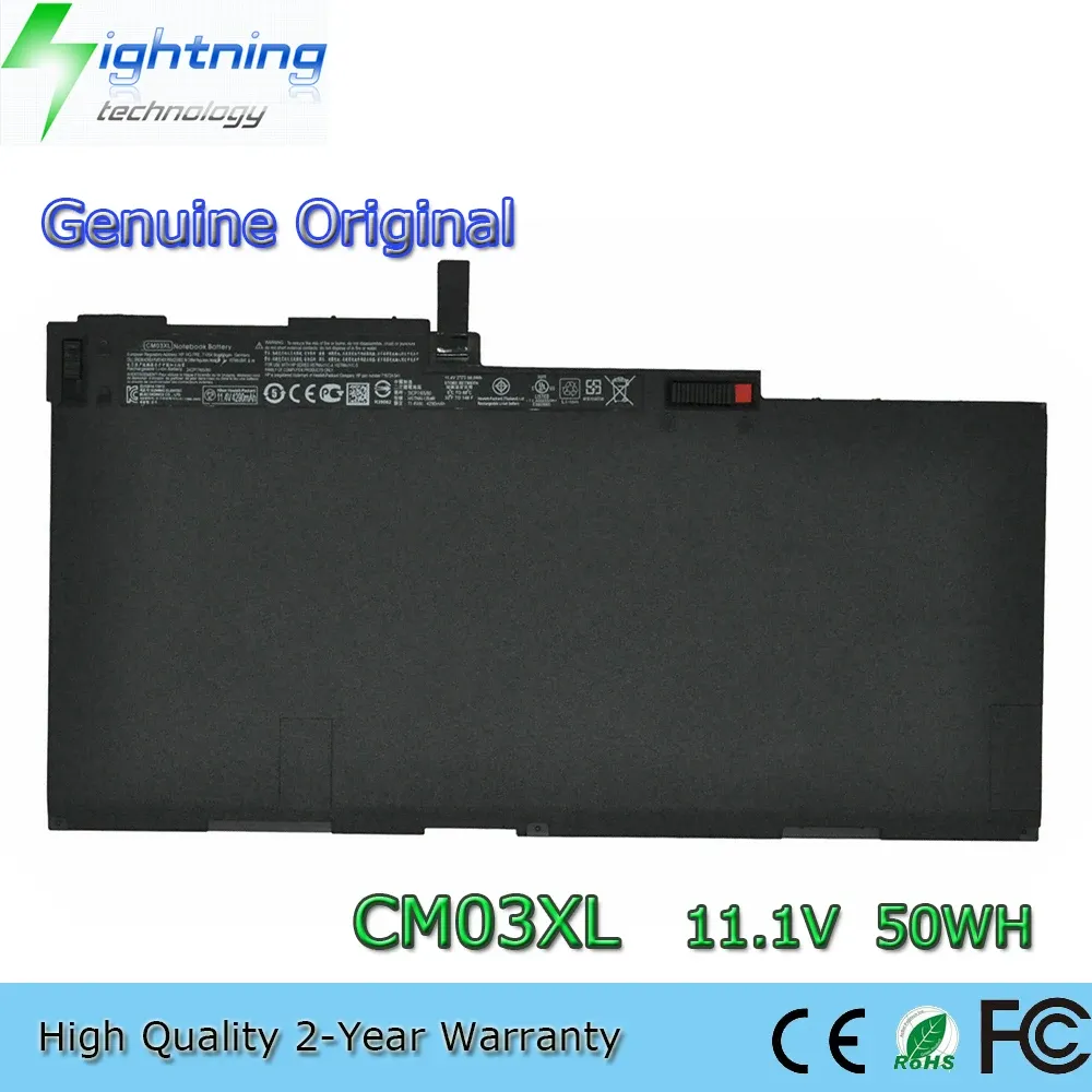 Baterie Nowe oryginalne oryginalne CM03XL 11,1 V 50WH Bateria laptopa dla HP Elitebook 840 845 850 740 745 750 G1G2 717376001 HSTNNLB4R