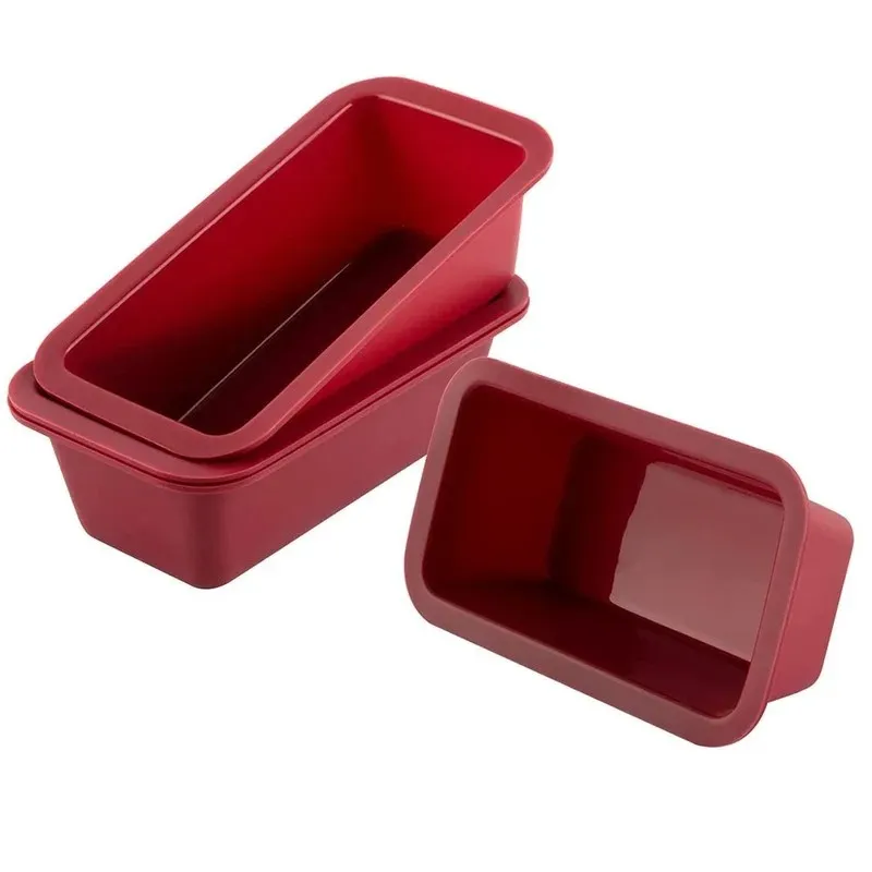 Stampi da cottura in silicone staccucia antiaderente per torta rettangolo mini Panna di pagnoia facile rilascio di pane tostato Accessori da cucina stampo per la pasticceria1.Per muffa in silicone antiaderente