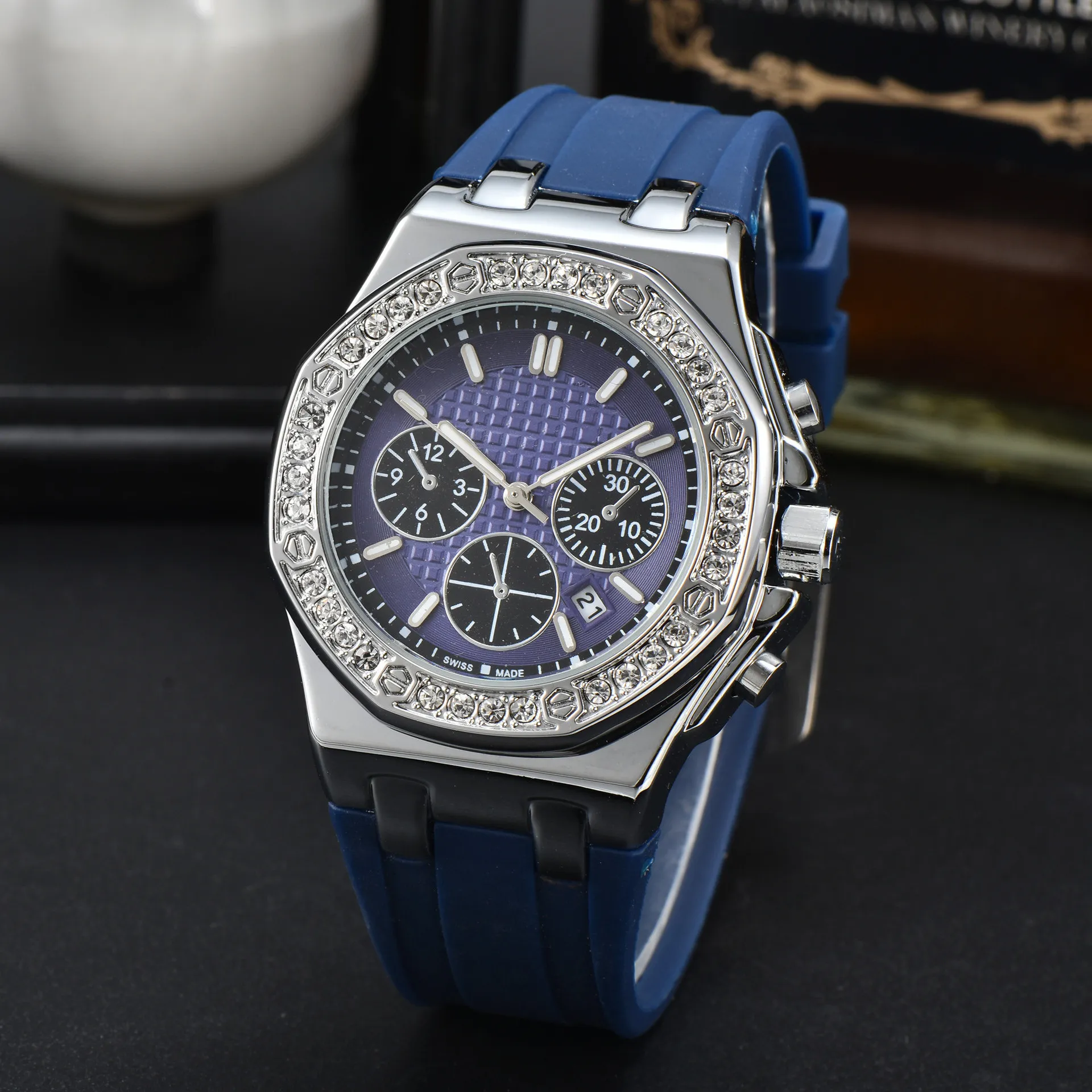 Orologio Uomo OLEVS Cronografo - Acciaio Inox Impermeabile 100m Con