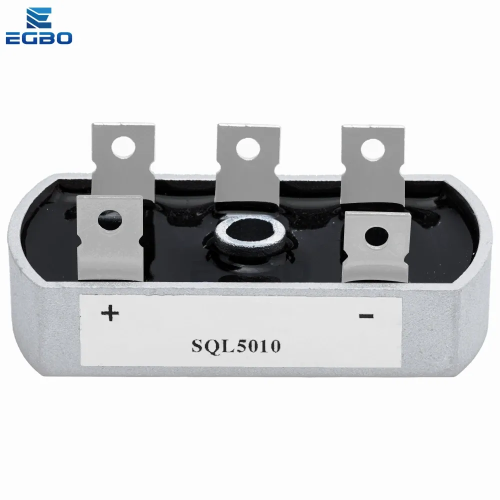 50A 1200V 3-Phase Bridge Rectifier - SQL5010 Aluminum Case Diode Module ...