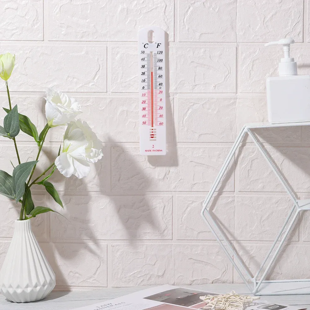 新しい壁ハング温度計屋内屋外温度オフィスルーム温室温度計ハング温度摂氏-50°から50°