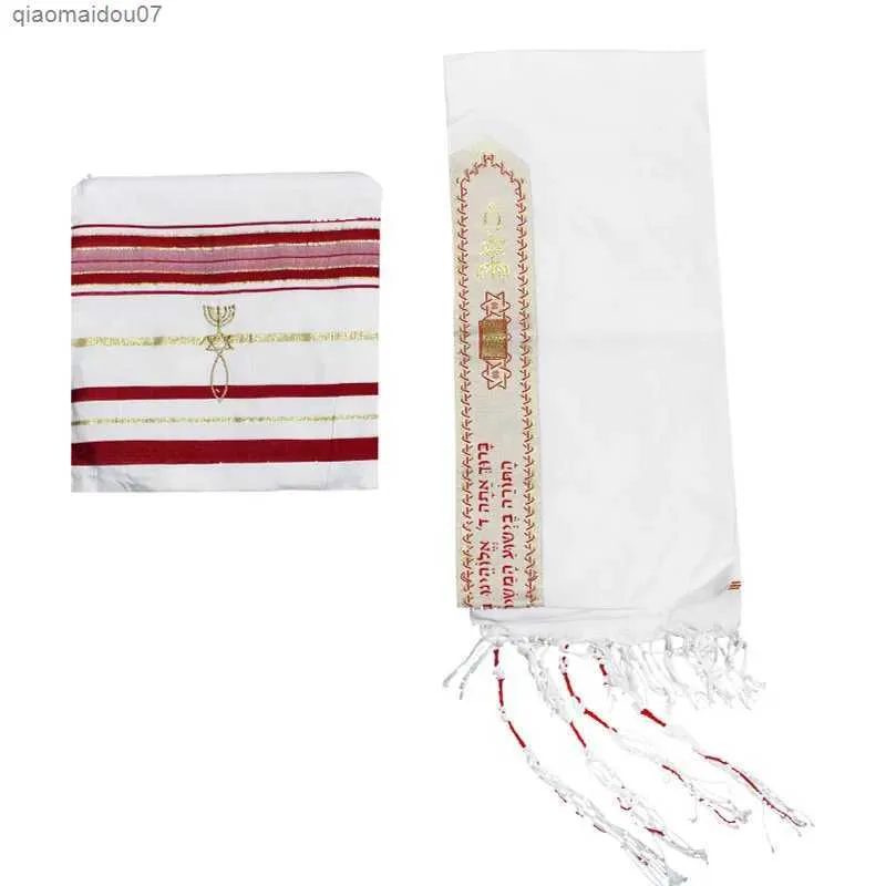 Sjalar messianic tallit bön sjal talit blått och guld med talis väska israel tallitl2404