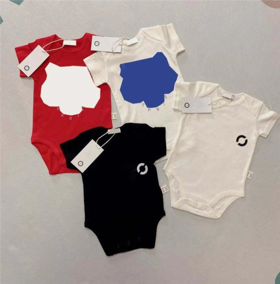 Baby Girls Boys Rompers Clothing Fashion Print Toddler Babys Onesies Cotton Short Sleeve Kids Jumpsuits Gifts8133475