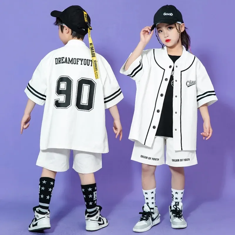 Summer shorts for baseball for Boys - Short Sleeve Top and