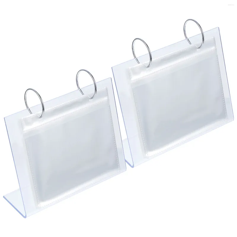 Frames 2PCS Clear Acrylic Desktop PO Display Holder Mini Collection Frame