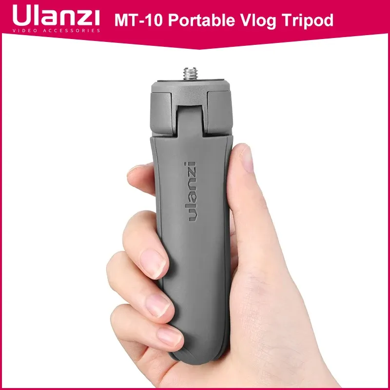 Tripods Ulanzi MT10 Portable Vlog Tripod Mini Tripod Gimbal Base voor OSMO Mobile 2 3 4 Vlog Tripod voor smartphone DSLR SLR -camera