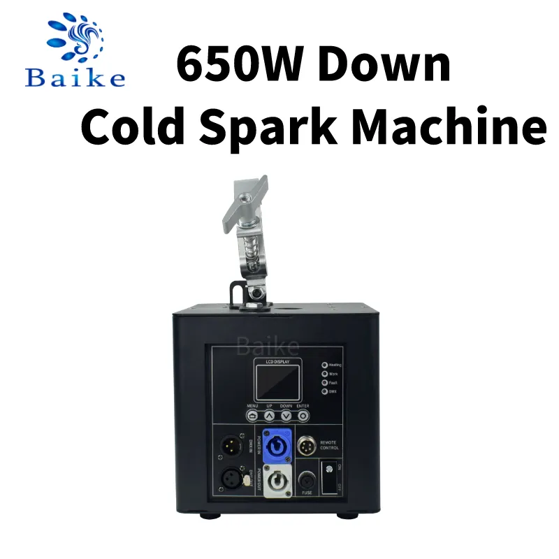 2P 원격 콜드 스파크 머신 650W 콜드 불꽃 놀이 폭포 불꽃 놀이 무대 콜드 불꽃 스파클러 효과 DMX 웨딩 제어