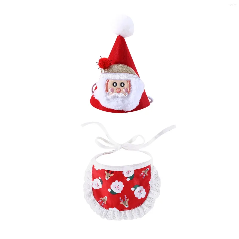 Abbigliamento per cani Cappello da stregone cappello Halloween per cani Cartoon di gatti H Santa Red Green Cowboy Size Ucer Birthday