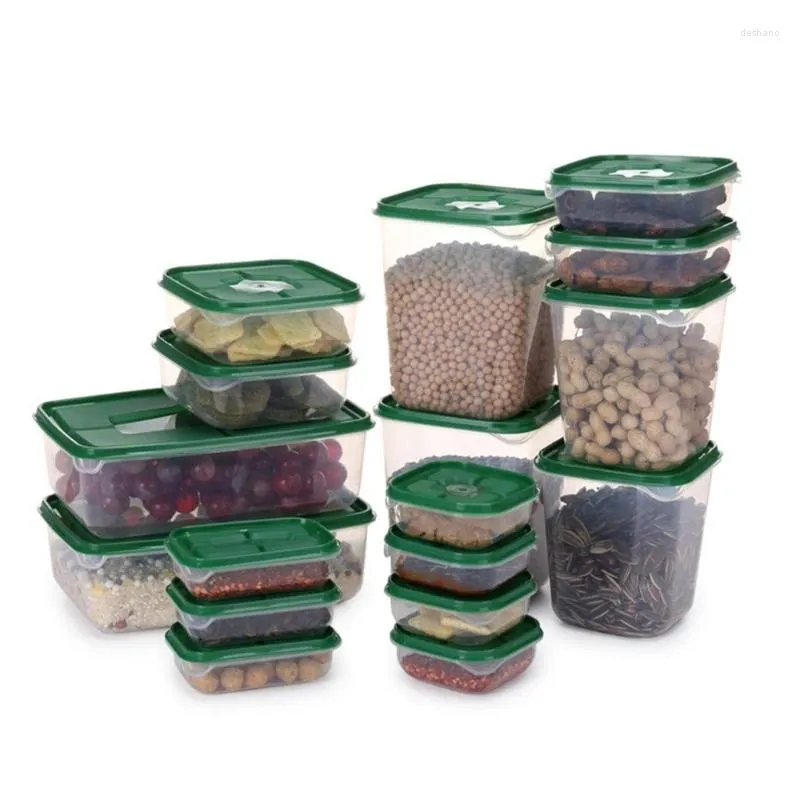 Bouteilles de rangement 17pcs CONTERNEURS D'ALIMENTATION EN CHARTE