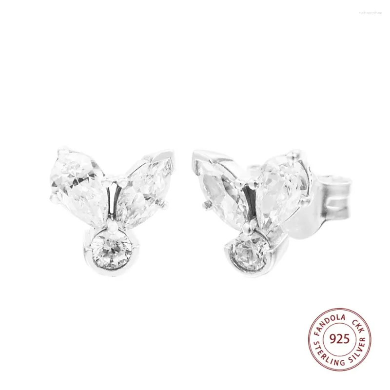 Boucles d'oreilles ckk cluster d'herbarium scintillant en argent sterling 925 bijoux original pour femmes pendentites aretes mujer