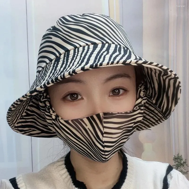 Berets With Mask Agricultural Work Hat Dust Bucket Fisherman Wide Brim Protect Neck Anti-uv Tea Picking Cap