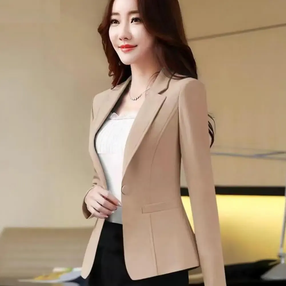 Womens Lightweight Blazer Solid Color Spring/Summer Suit Jacket