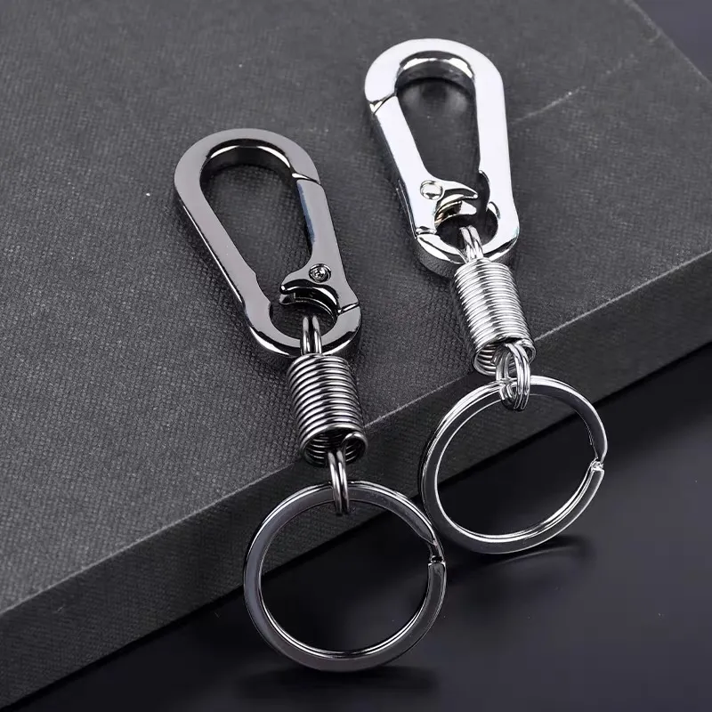 2 X 60cm Reinforced Steel Wire Retractable Key Ring With - Foto 9