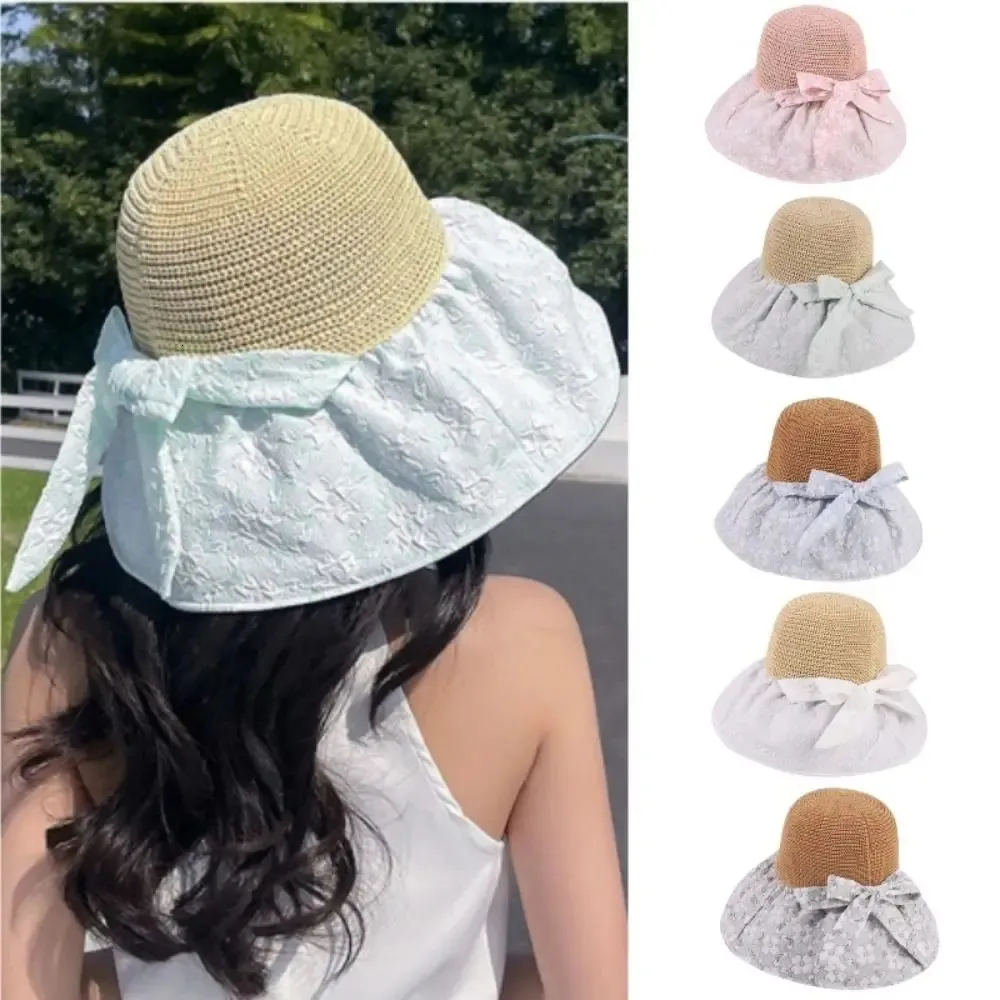 UV Protection Sun Hat Fashion Bubble Flower SunShading Breathable Big Brim Ladies240409
