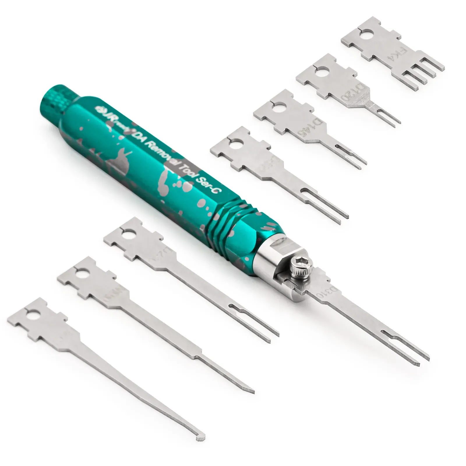 JRREADY ST5255 ELEKTRISK PIN -Extractor Tool, Terminal Removal Tool Innehåller ersättningstips, lämpligt för AMP, Metri Pack, Molex