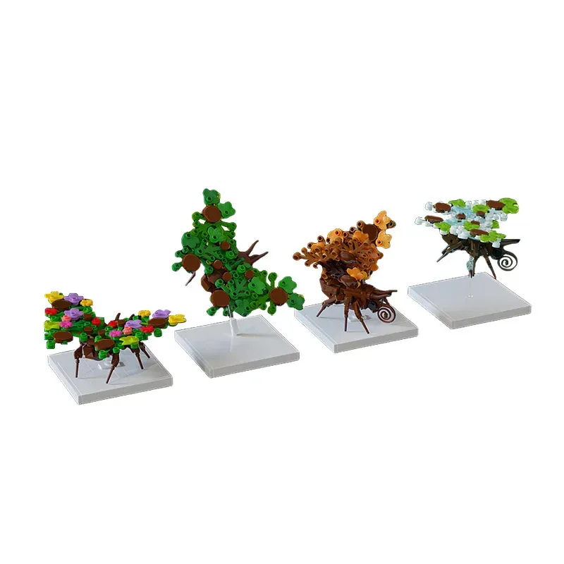 Borboletas de folhas Criaturas de outono de insetos Building Block Kit da festa da festa de casamento Decore Science Specimen Brick Model Toy