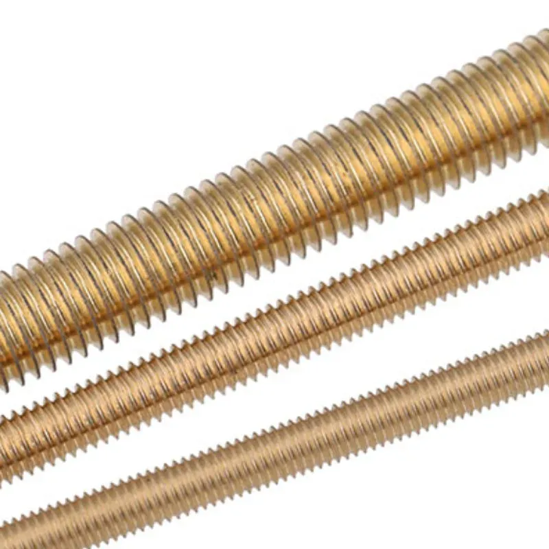 Whuzf Brass Thread Tod M2 M2,5 M3 M4 M5 M5 M6 M8 M10 M12 M14 M16 Longueur 250 mm Boulon métrique en laiton Full Full Full Fil