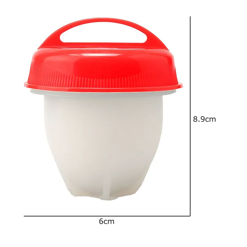 3-6 PCSノンスティックシリコンエッグボイラー密猟者蒸し器キッチンエッグクッカーカップ機能卵子ホルダークッキングアクセサリー