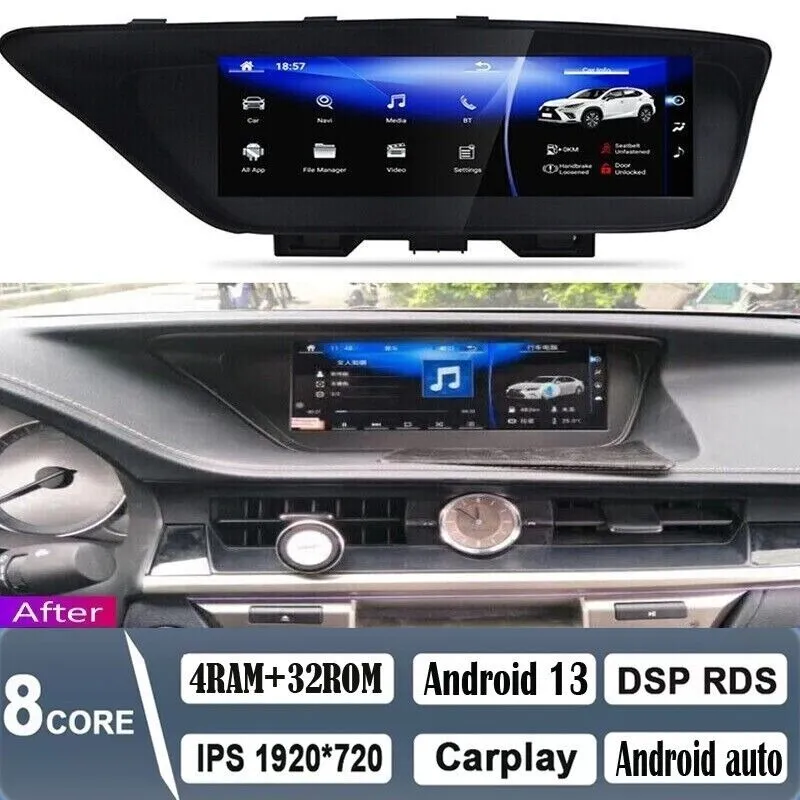 10.2 "Android Navigation Car GPSステレオラジオWiFi for Lexus ES350 ES300H