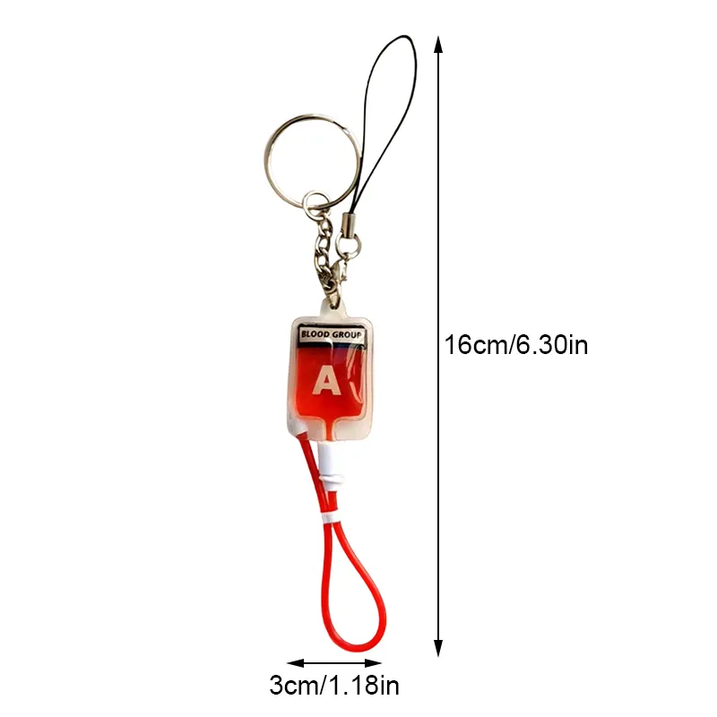Blood Type Key Chains PVC Blood Bag Pendant,... From Ddmywonder, $23.16 ...