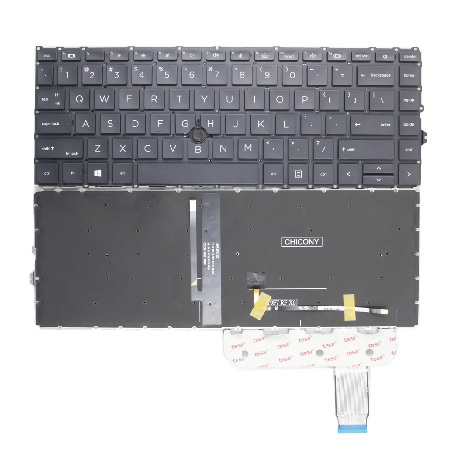 Claviers 100% nouveau clavier américain pour HP Elitebook 840 G7 840 G8 845 G7 845 G8 840 Aero G8 Clavier d'ordinateur portable anglais avec pointeur noir