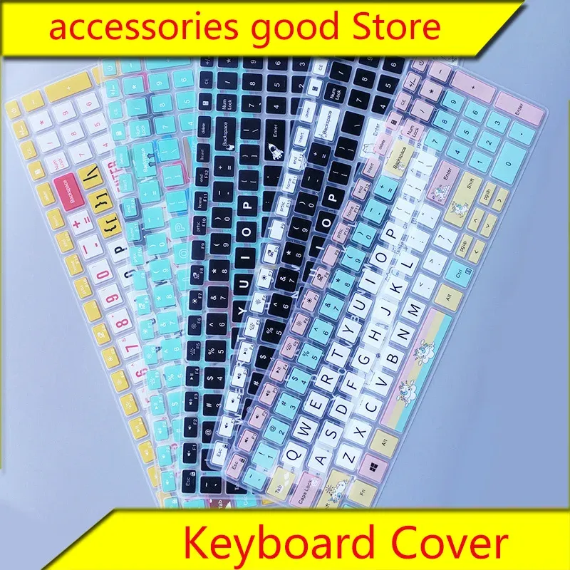 Omslag Notebook -tangentbordsmembran för Dell Travel Box G15 Speltangentbord Film 15,6 tum Laptop Keyboard Protective Cover Dust Film