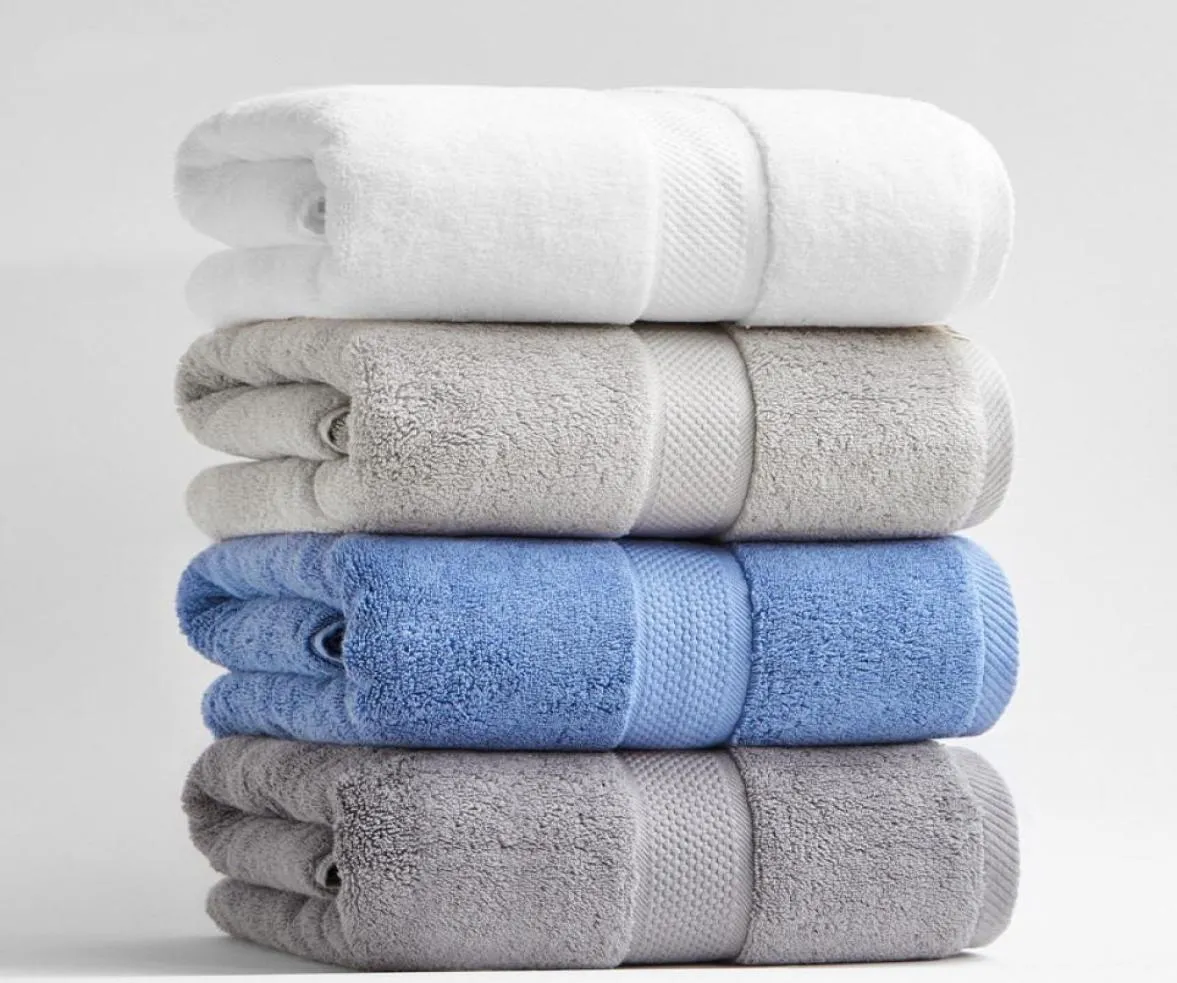 80160cm 800G Toalhas de banho de algodão espessadas para adultos Toalha de praia Banheiro de sauna extra grande para lençóis E Towels2911461