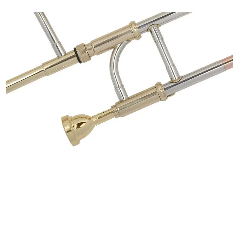 Cuivre plaqué nickel 12c 6.5Al Alto Trombone Bouchouette petite tige élégante et en argent durable doré