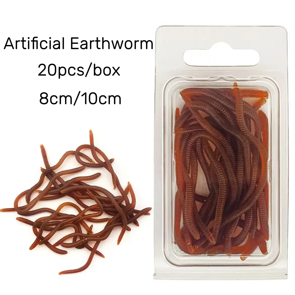 Earthworm Bulk Plastic Fishing Worms 6cm Bulk High Quality Plastic