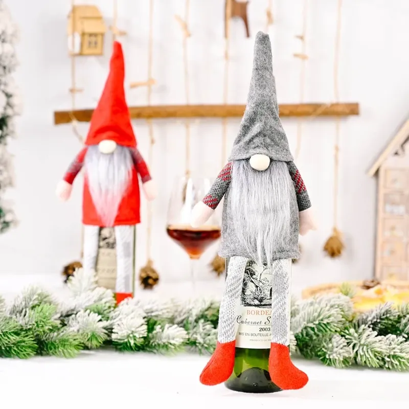 Рождественский рождественский винный крышка вина ручной работы шведский