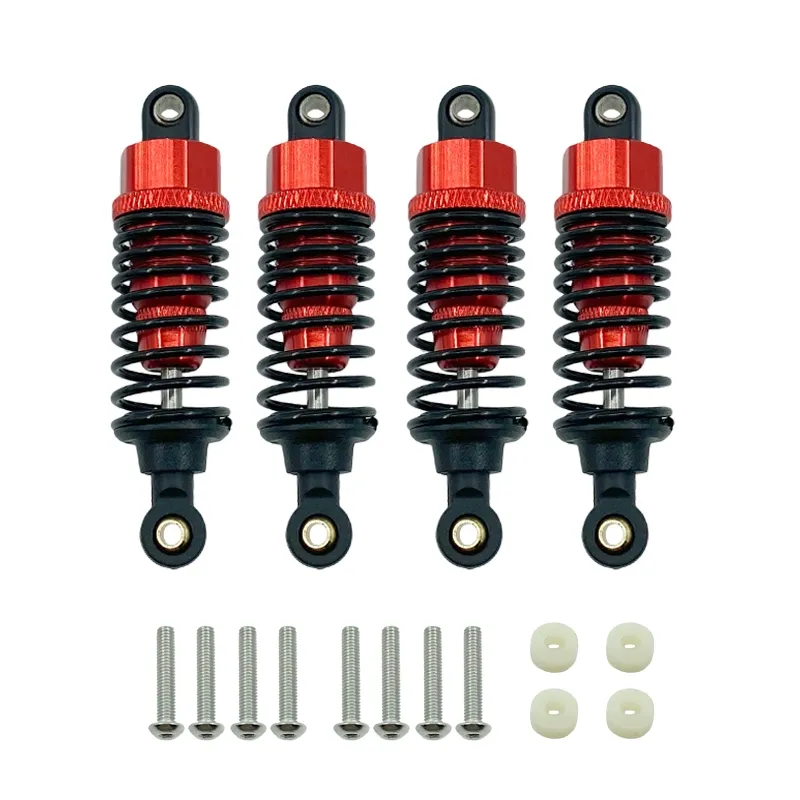 4PC Alloy Shock Absorbers For 1/10 RC Cars - Fits Traxxas Slash 4x4