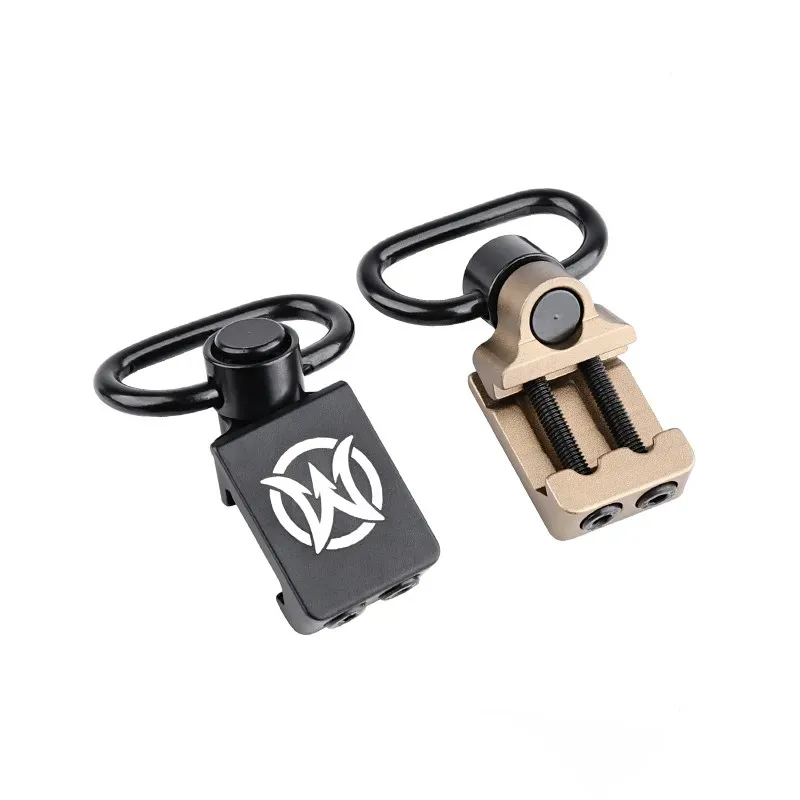 Metal Tactical QD Sling Mount QD 45 graders offset Slingmonterad Adapter för 20 mm Rail Base Wadsn Hunting Accessories