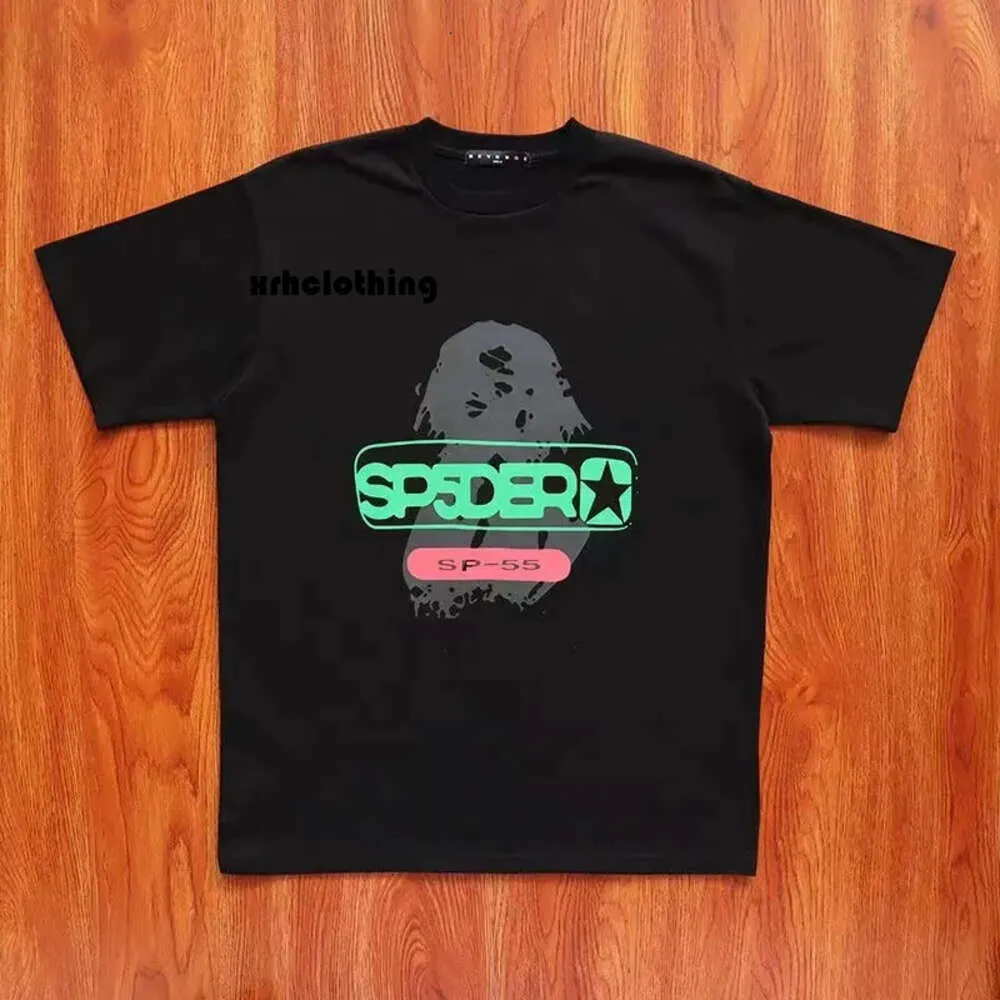 Spinnen T-Shirt Grafik Tee T-Shirt Pink Young Thug SP5der 555555 Gedrucktes Spinnennetzmuster Baumwoll H2Y-Stil Kurzärmele Top Tees Hip Hop Size S-XL