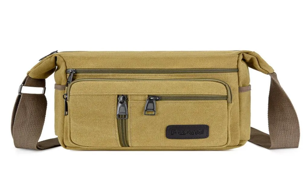 Shoulder Bag Travel Shoulder Canvas Messenger Sling Bag for Men Women2706537