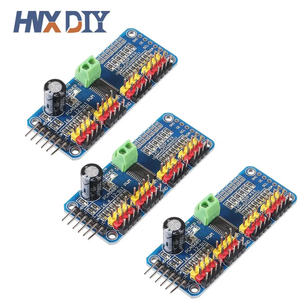 1-5pcs PCA9685 16 canaux 12 bits PWM Servo Motor Driver I2C Module Robot